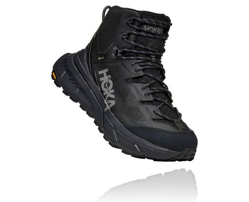 Hoka One One Herre Tennine Hike Gore-tex Fjellsko Svart/Dark Gull Grå Norge-63HVX